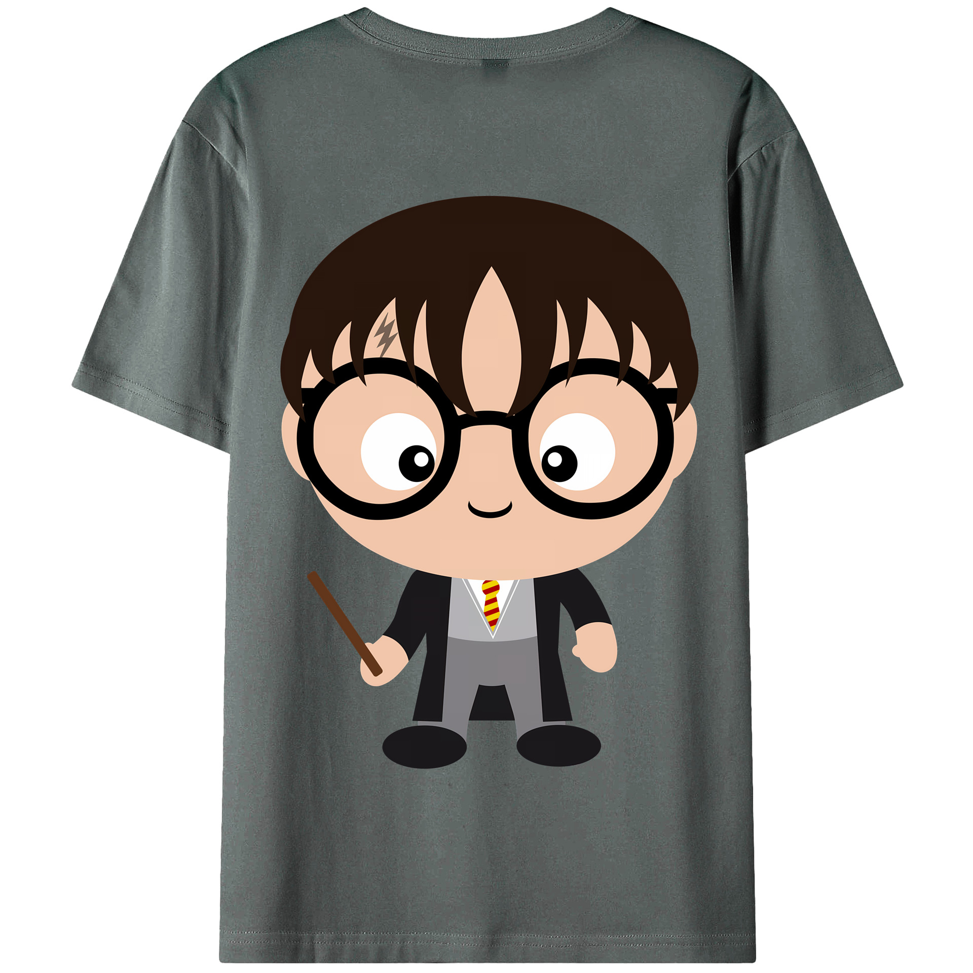 （画像用） Harry Potter ハリー・ポッターシリーズ 綿100％半袖Tシャツ（背面プリント）